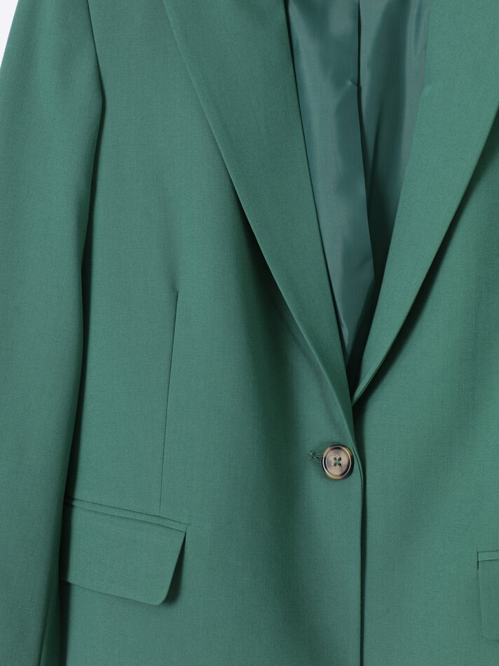 Blazer com gola de lapela - Verde