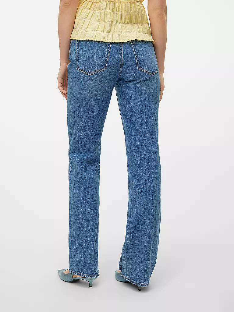 VERO MODA Jeans Wide Leg VMTESSA blau