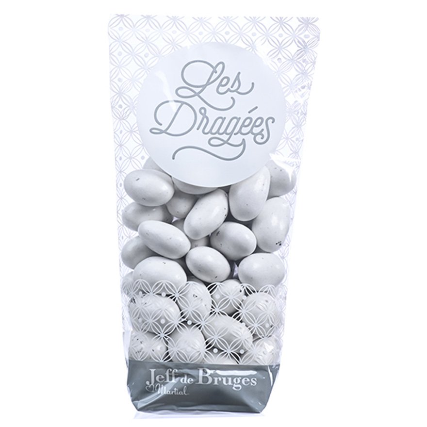 Sachet dragées amande gianduja blanche