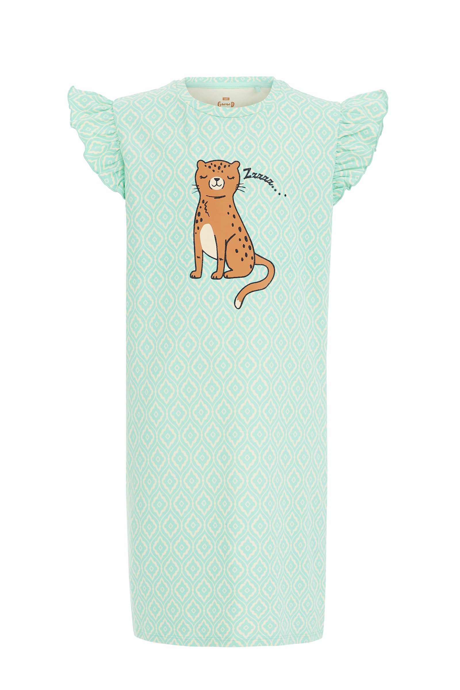 Meisjes nachthemd met dessin WE Fashion Mintgroen