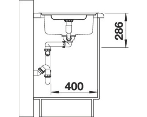 Blanco CLASSIC Pro 5 S-IF spoelbak, 915 x 510 mm, roestvrij staal, satijnen afwerking, 523663