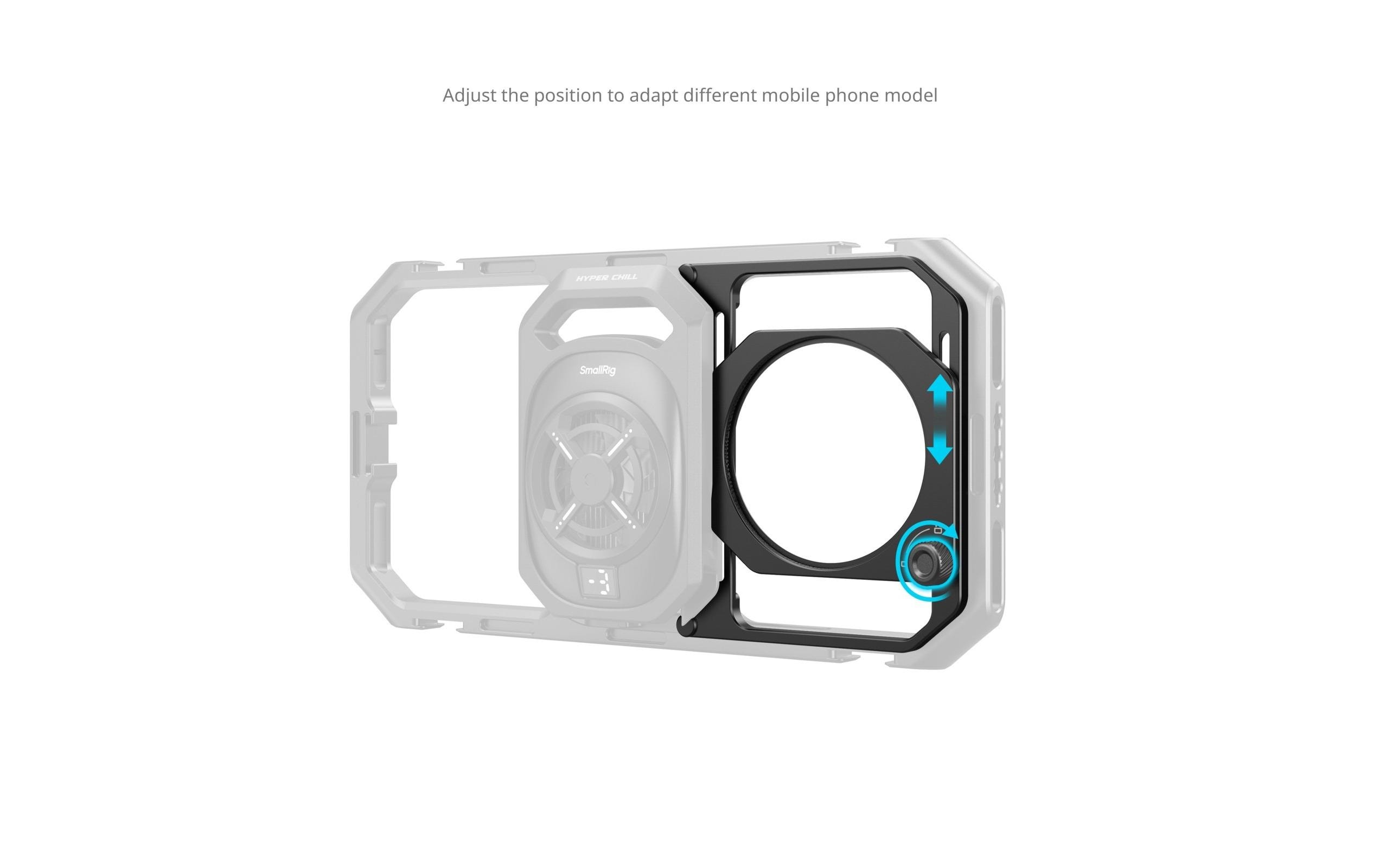67-mm-Gewindefilteradapter mit SonnenschutzblendenSpeziell für den Universal-Telefonkäfig (ID 4299B ) von SmallRig entwickelt