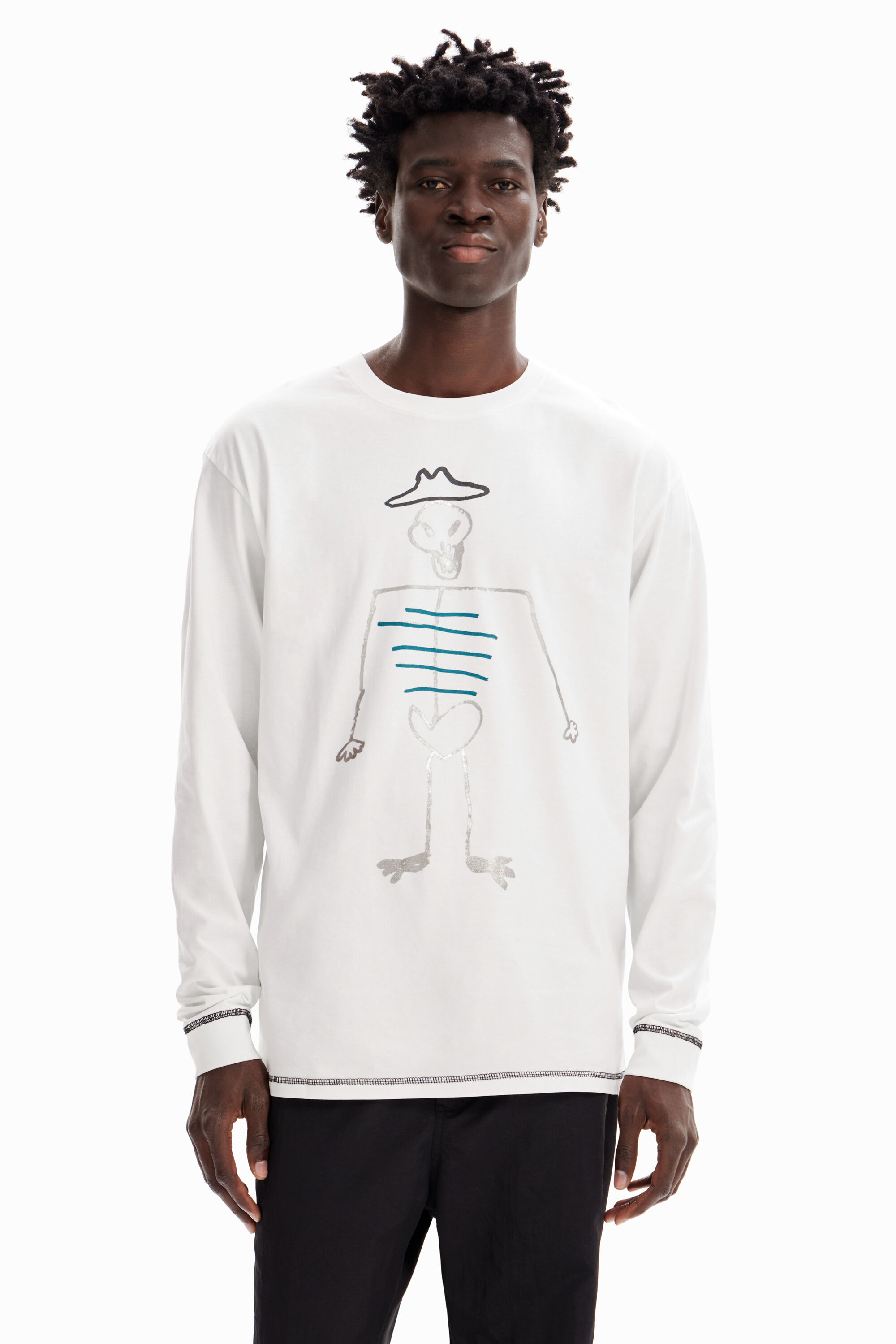 T-shirt oversize manches longues