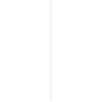 Hockeystickprofiel kunststof wit 8x21 mm lengte 260 cm