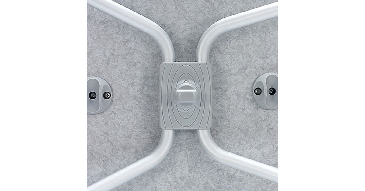 WestfieldAircolite 120 tafel  (Donkergrijs/aluminium)