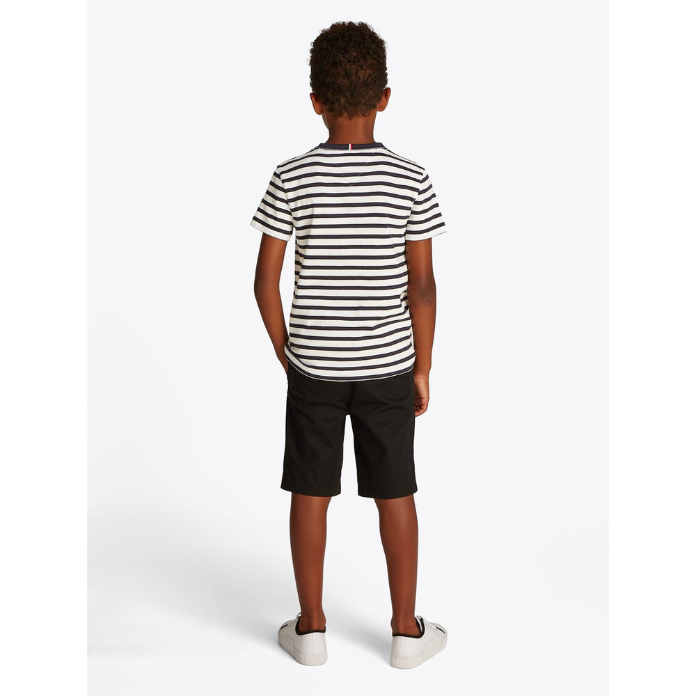 Køb Tommy Hilfiger Dark Night Navy White Breton Stripe Essential Bomuld Reg T-Shirt