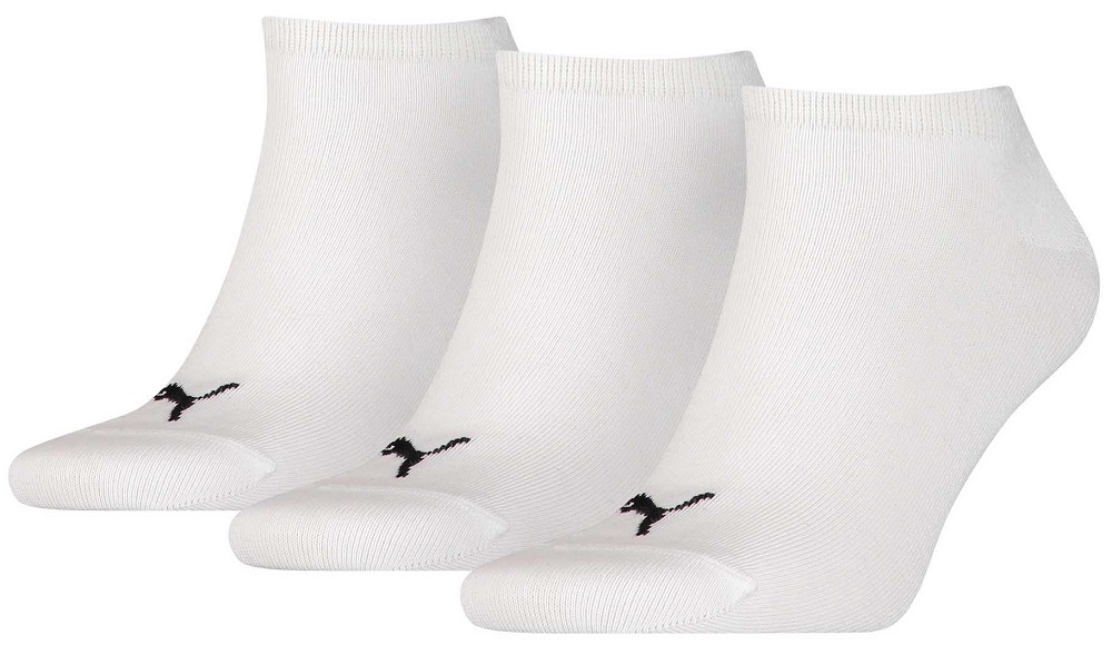 3er Pack PUMA Damen und Herren Socken - weiß - 35/38