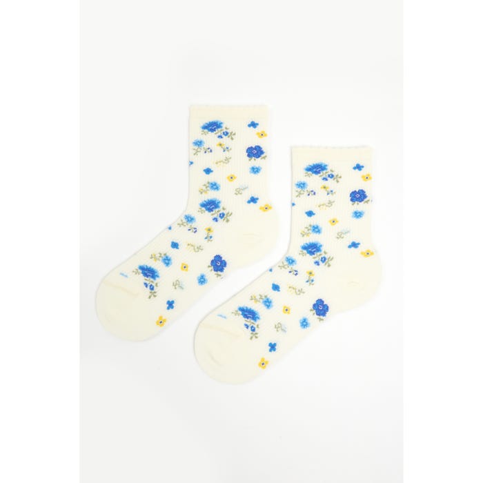 inSua THE COLLECTION-Sokken bloemen bio katoen - Insua The Collection