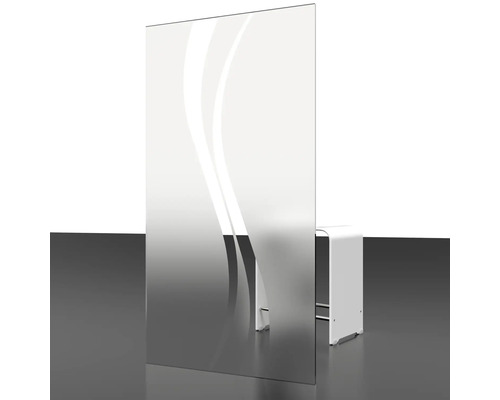 Douchedeur in nis met draaideur SCHULTE Alexa Style 2.0 ExpressPlus 80 cm profiel aluminium glasdecor Liane vuilafstotende glascoating