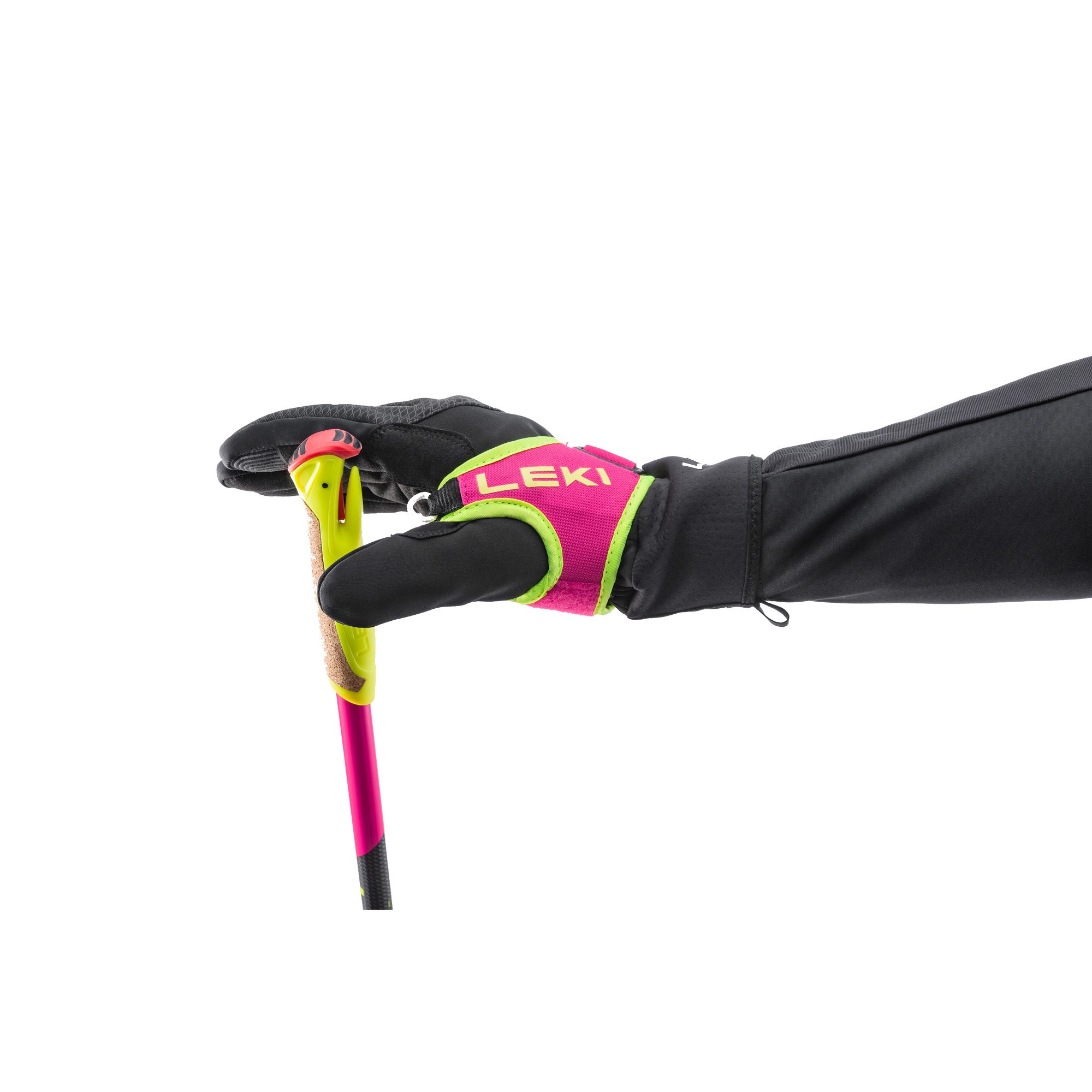 LEKI HRC Junior Langlaufstöcke Kinder neonpink