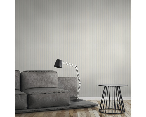 Vliesbehang 2436-14 strepen wit