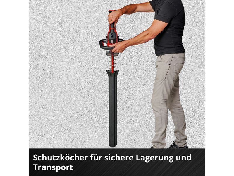 Einhell Professional Akku-Heckenschere GP-CH 18/61 Li BL-So Heckenschere mit zwei Geschwindigkeitsstufen
