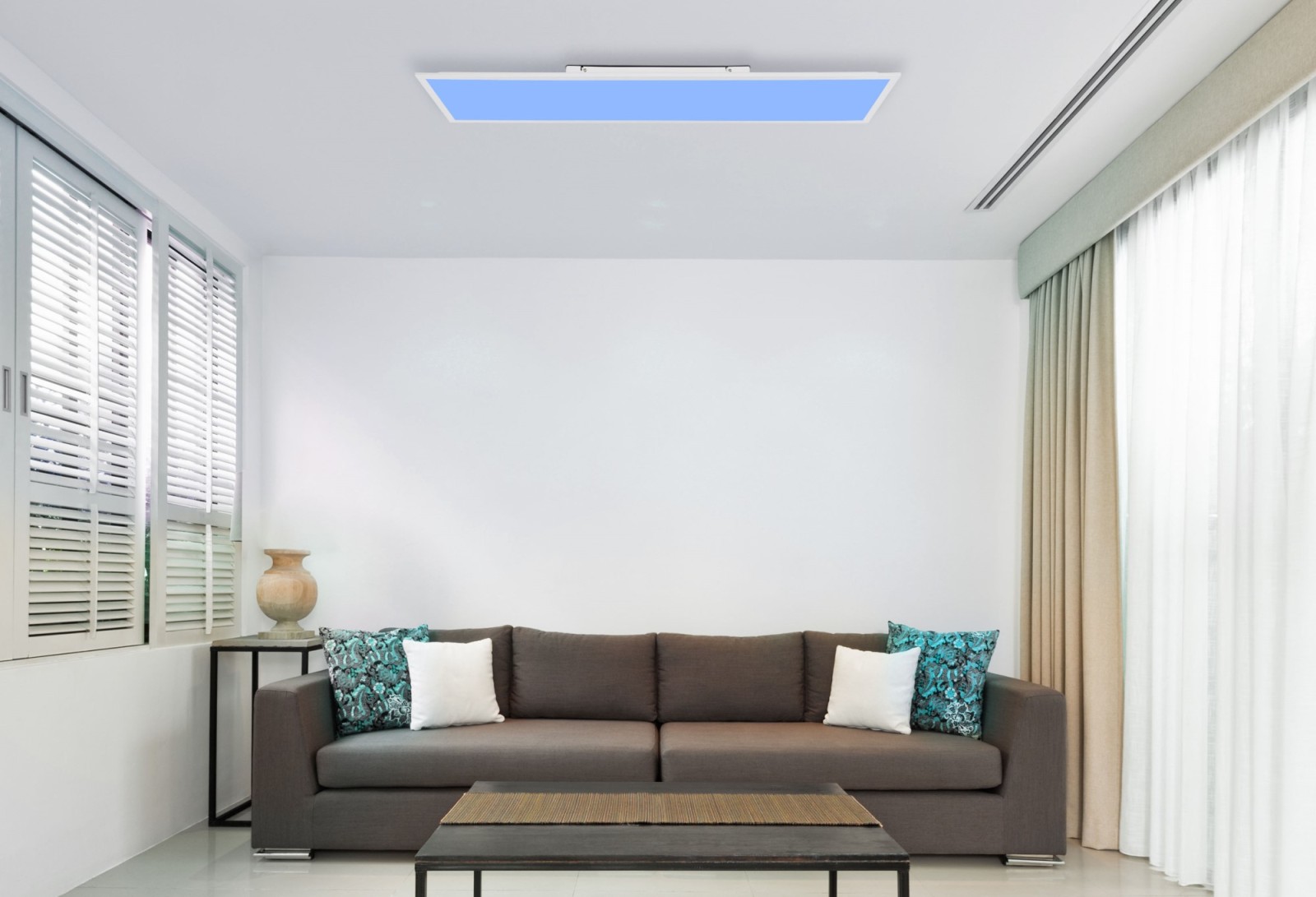 LED-Deckenleuchte - weiß matt-opal - dimmbar