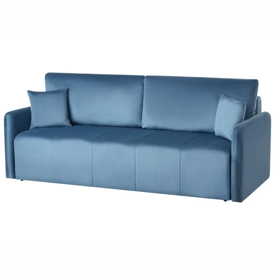 EGGE - Driezitsbank - Blauw - Fluweel