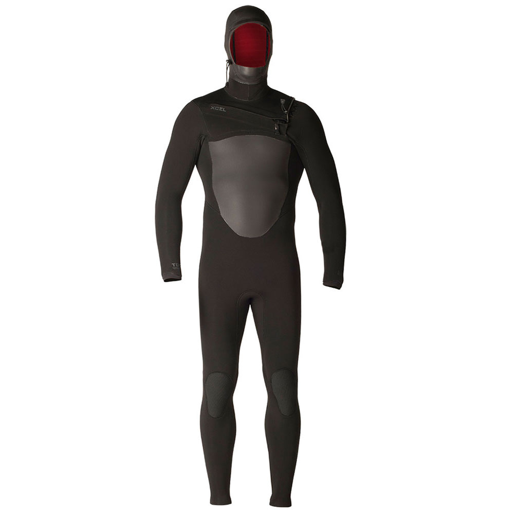 Xcel 5/4  Drylock Hooded Celliant TDC Wetsuit Black - Cagoule XL