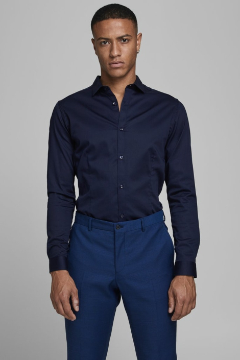 Jack & Jones blauwe heren overhemd