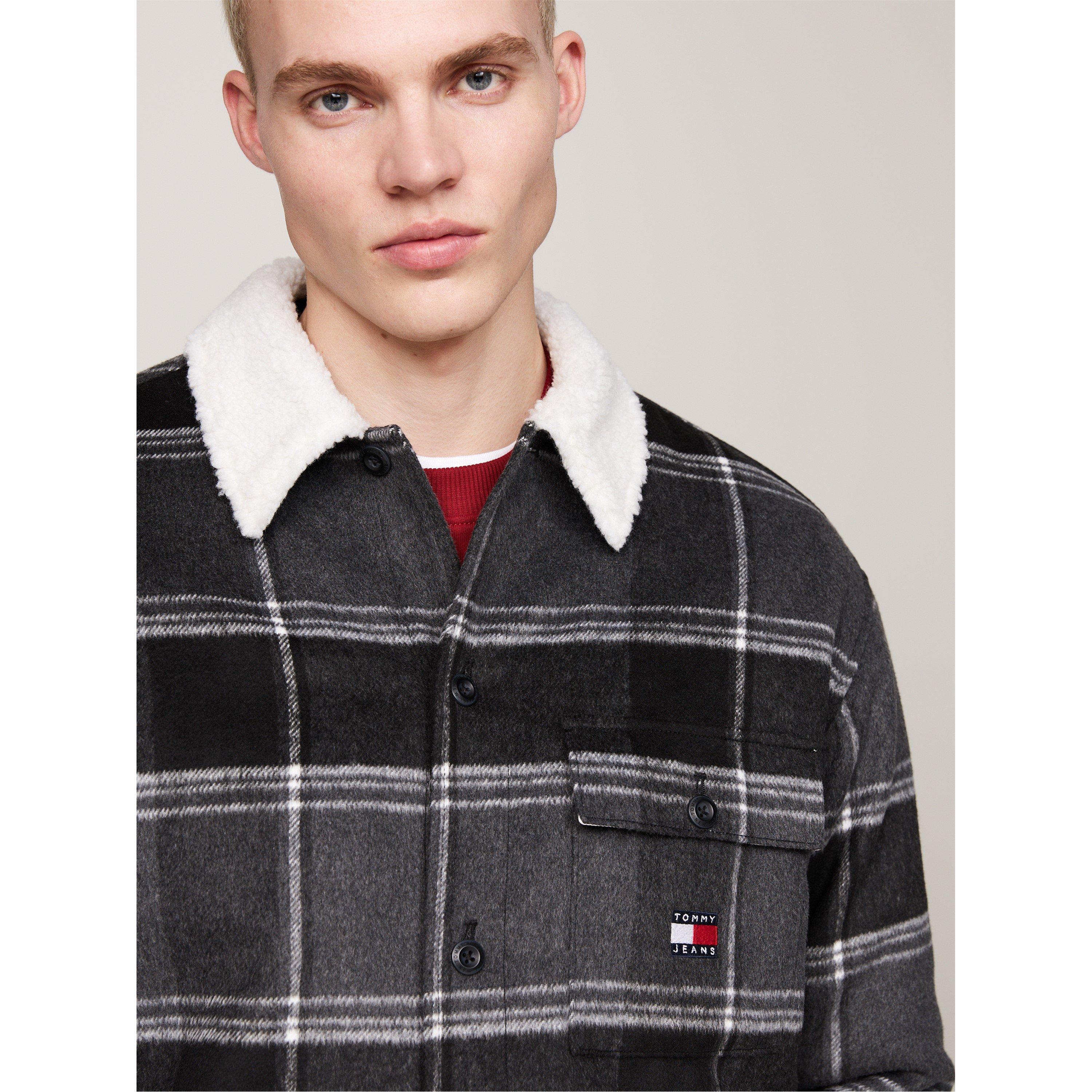 Tommy Jeans Check Sherpa Long sleeved Overshirt