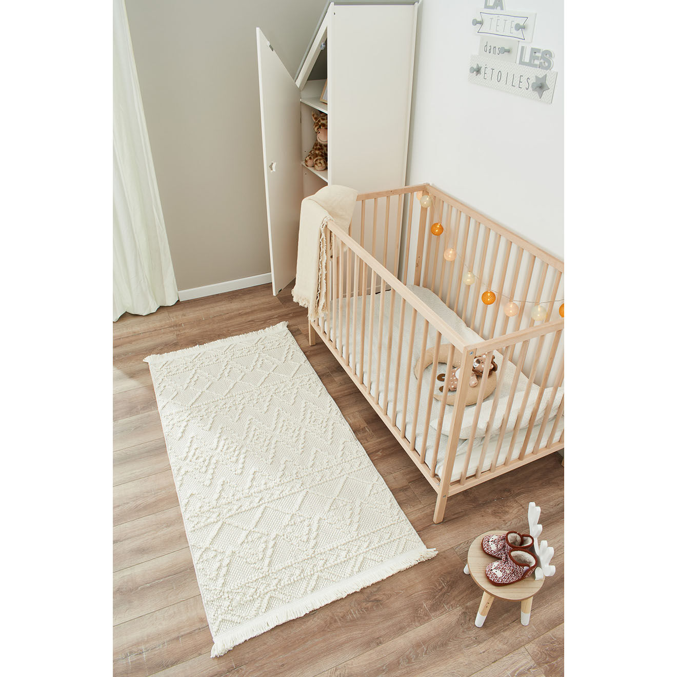 Nazar Rugs Tapis Bali 735 crème - 80x150 cm