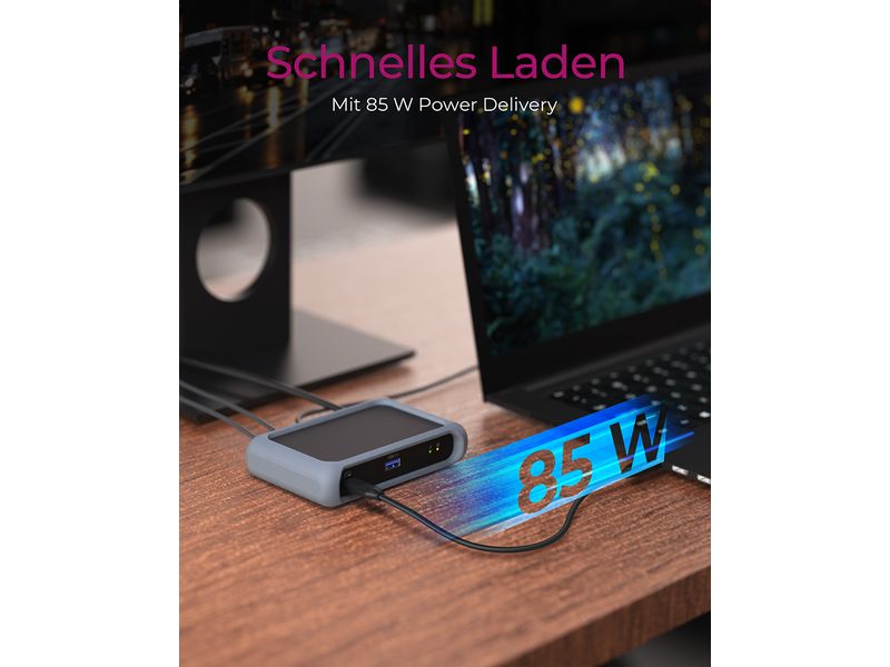 ICY BOX USB-Hub IB-HUB801-TB4 Thunderbolt 4 Type-C USB-Hub