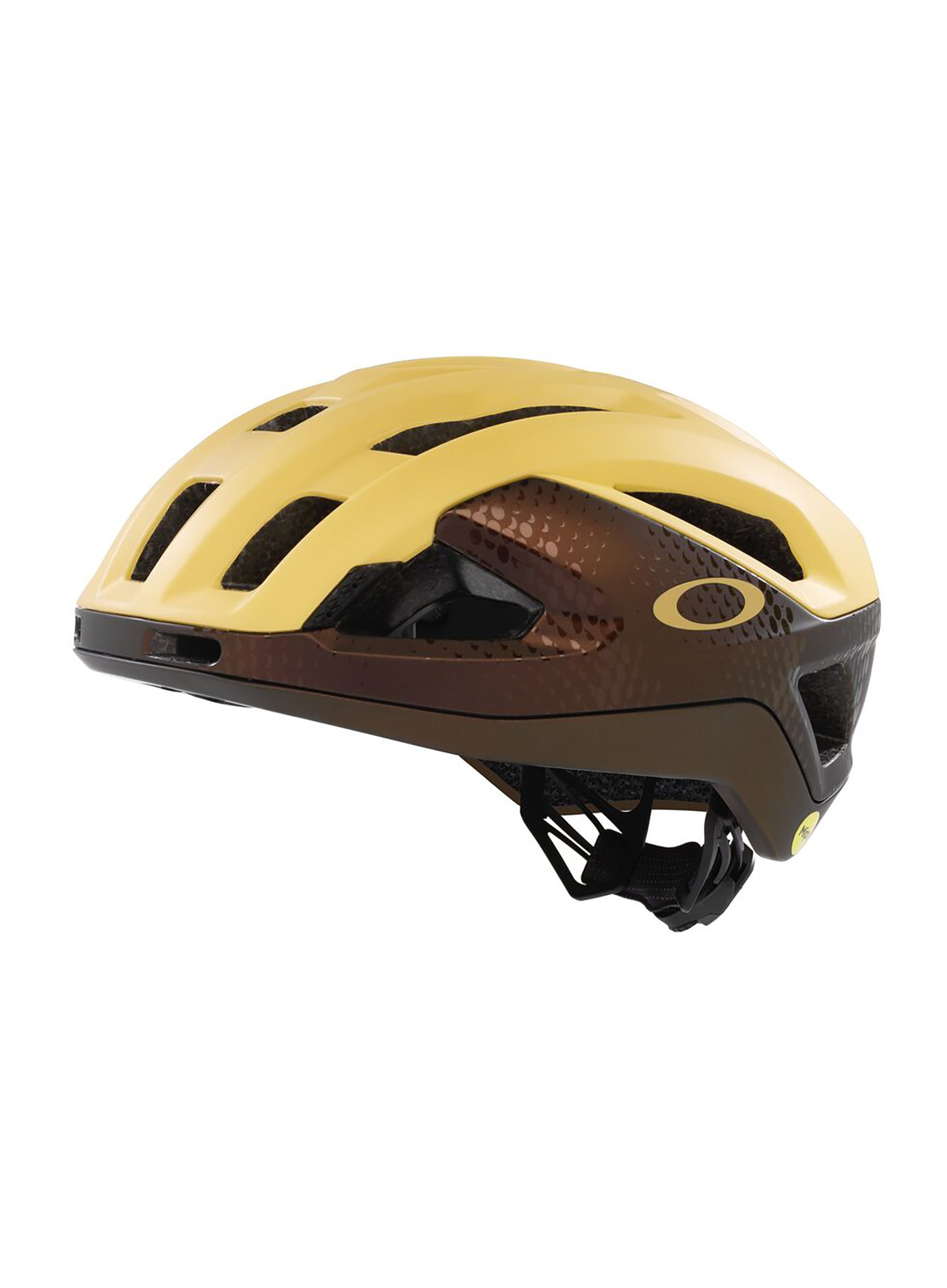 Oakley ARO3 Endurance MIPS Race Fietshelm Geel/Bruin