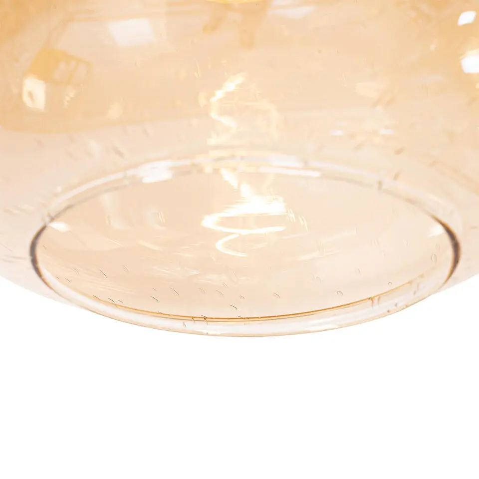 Qazqa hanglampen zuzanna oranje e27