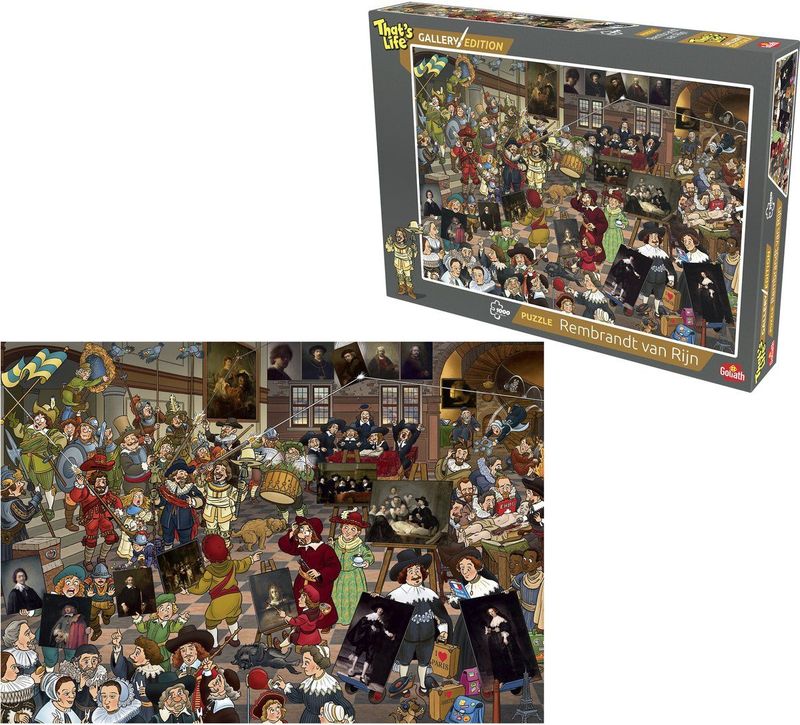 That's Life - Gallery Edition - Rembrandt van Rijn Puzzel - 1000 Stukjes