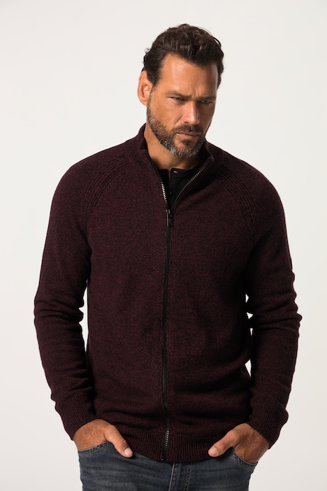 Strickjacke, two tone, Raglan