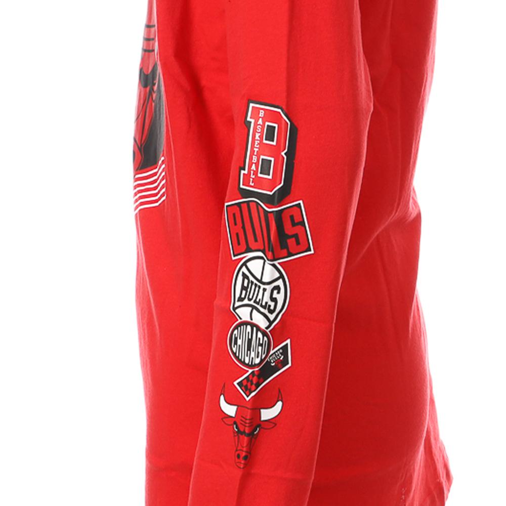 NBA T-shirt Manches Longues Rouge Garçon NBA Chicago Bulls