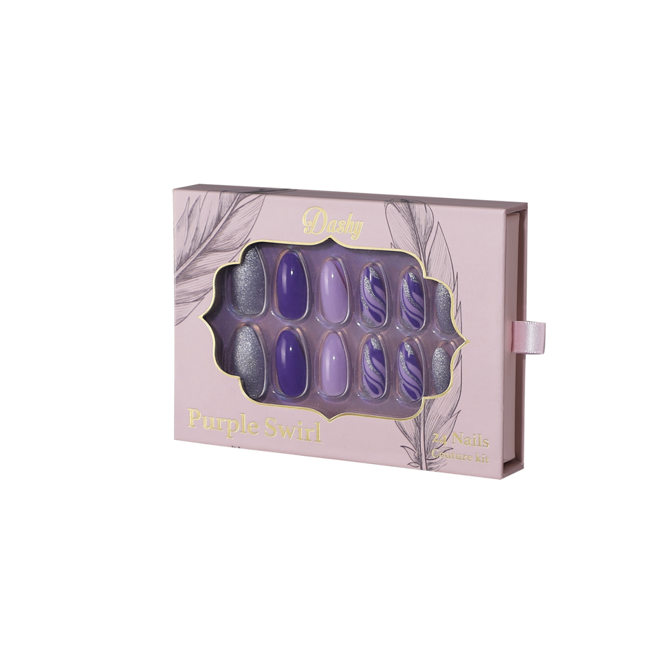 Dashy Nails - Purple Swirl