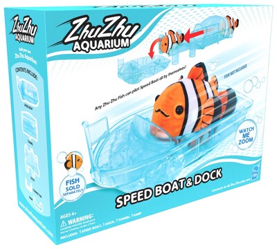 ZhuZhu Aquarium Fisk Båt/brygge Lekesett