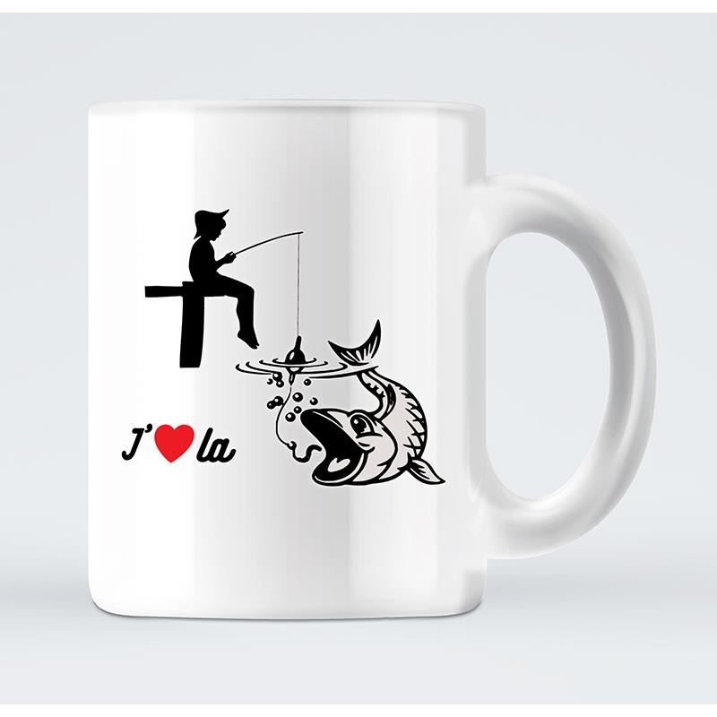 Mug J’Aime La Pêche !