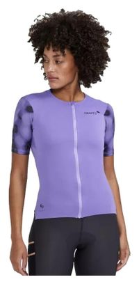 Maillot manches courtes vélo Craft Pro Gravel Violet Femme