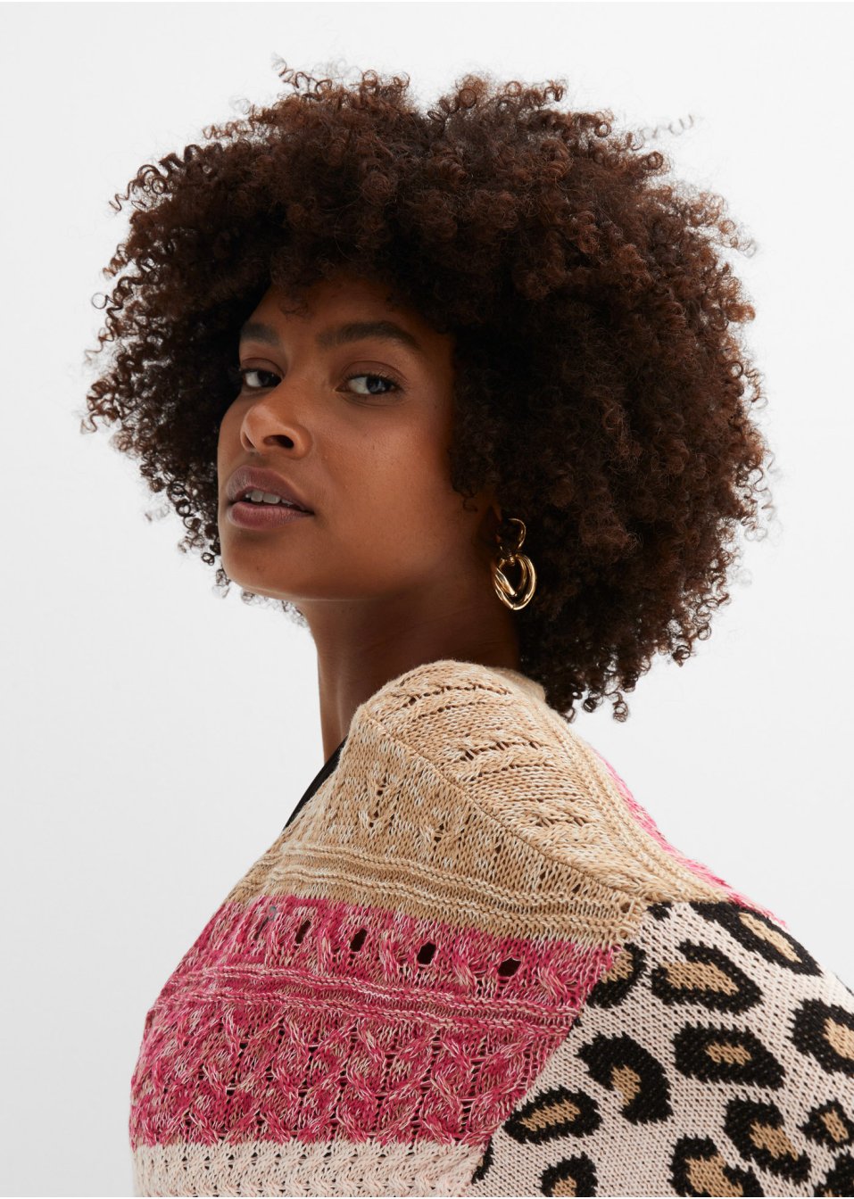 Gilet en maille oversized