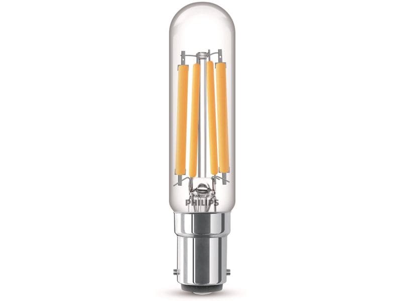 Philips LED T20 l Stablampe, B15, Klar, Warmweiss, 60W Ersa Warmweisses LED-Leuchtmittel T20 l mit klarem Glas