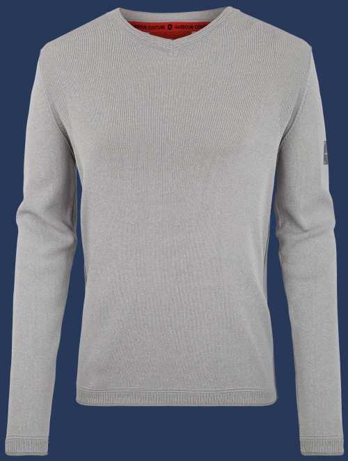 Herren Pullover 001 KoNitA, Silvergrey