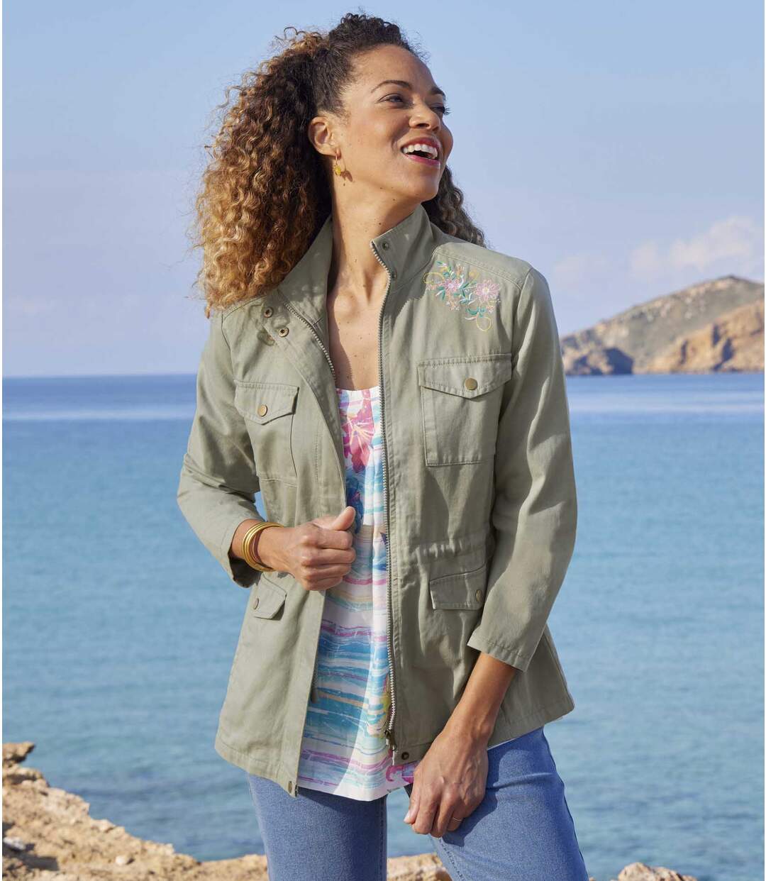 Veste Saharienne Brodée