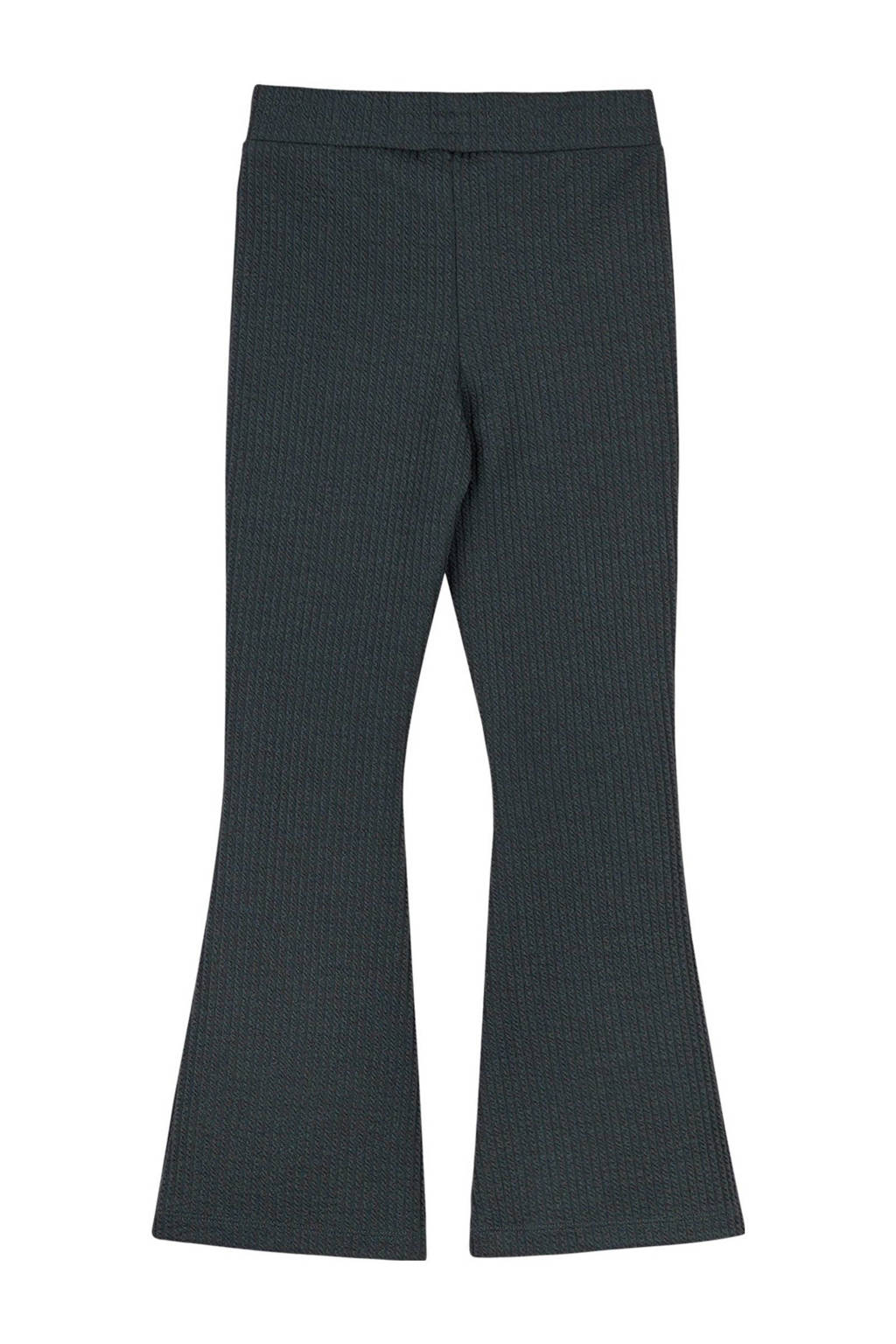 Moodstreet flared broek Bess donkergroen