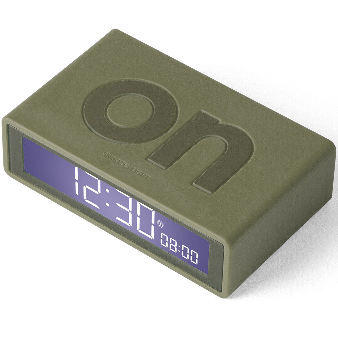 Lexon flip classic digitale wekker - khaki