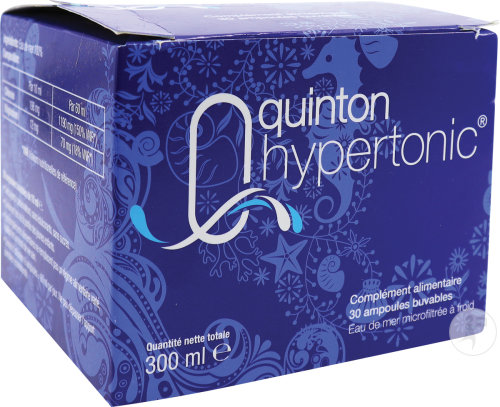Quinton Hypertonic Eau De Mer Microfiltrée À Froid Ampoules 30x10ml