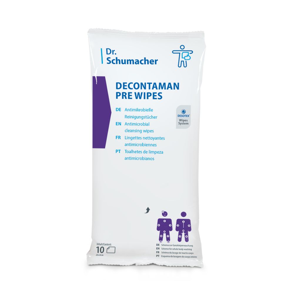 Dr. Schumacher Decontaman Pre Wipes Reinigungstücher