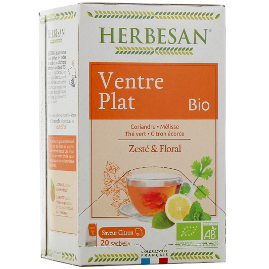 Herbesan infusion bio Ventre Plat - Tisane anti ballonnements