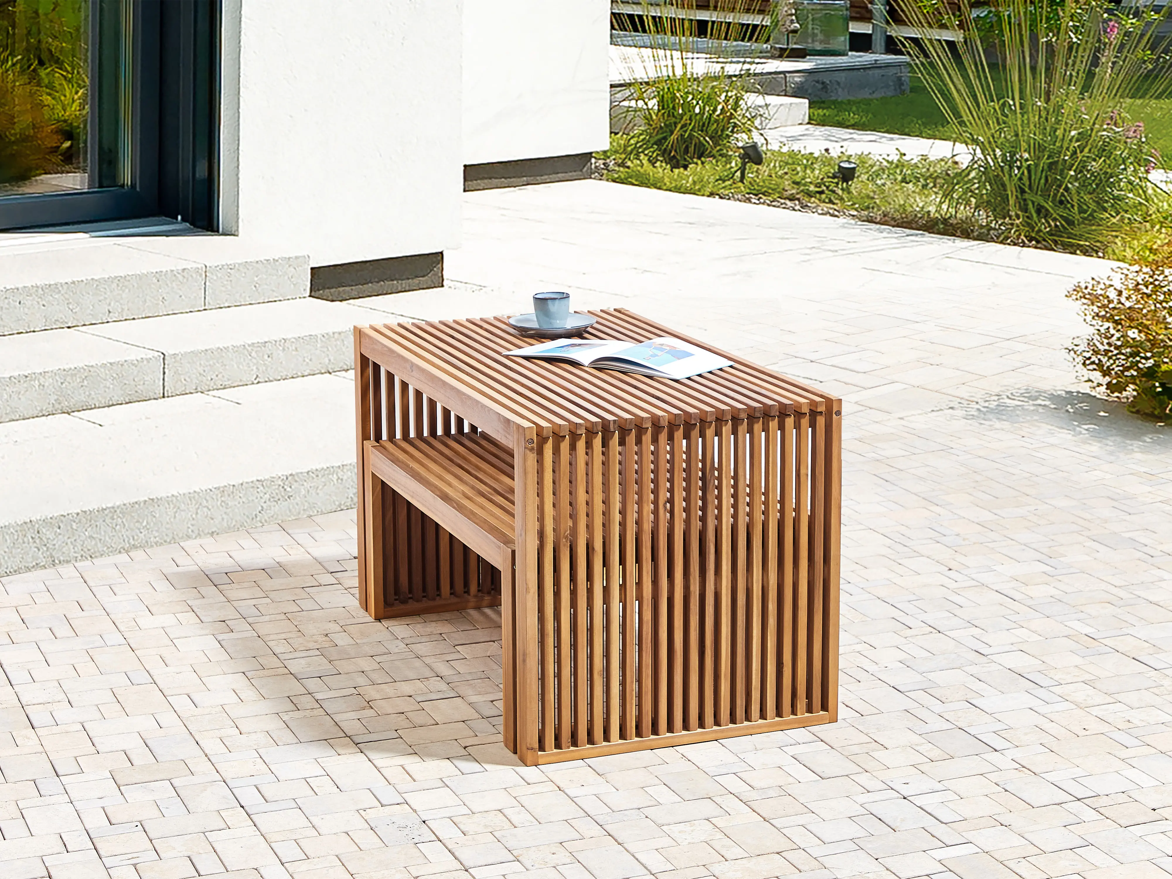 Tuinbank BELLANO 105 cm Acaciahout Bruin