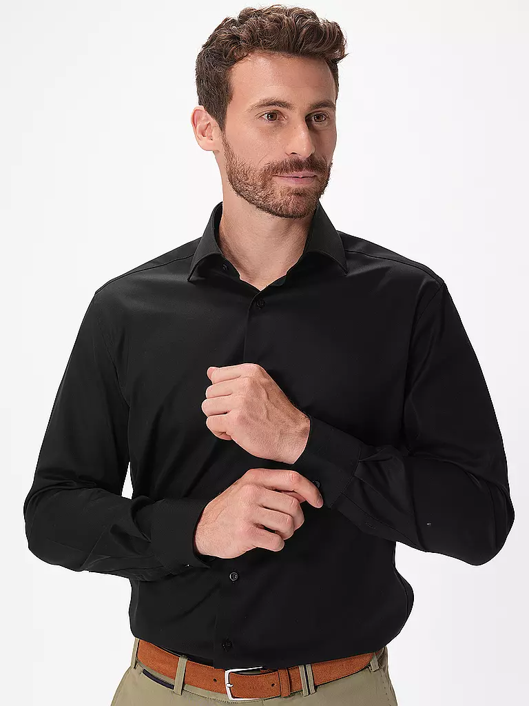ETERNA Hemd Comfort Fit schwarz