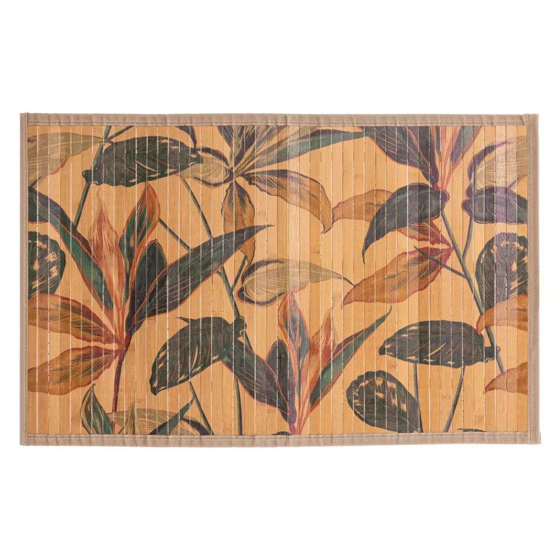 Tapis lattes bambou (50 x 80 cm) Palawan Marron