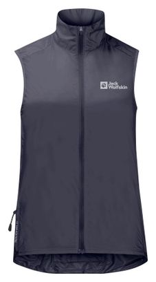 Veste sans manche Jack Wolfskin Morobbia Wind Gris Femme