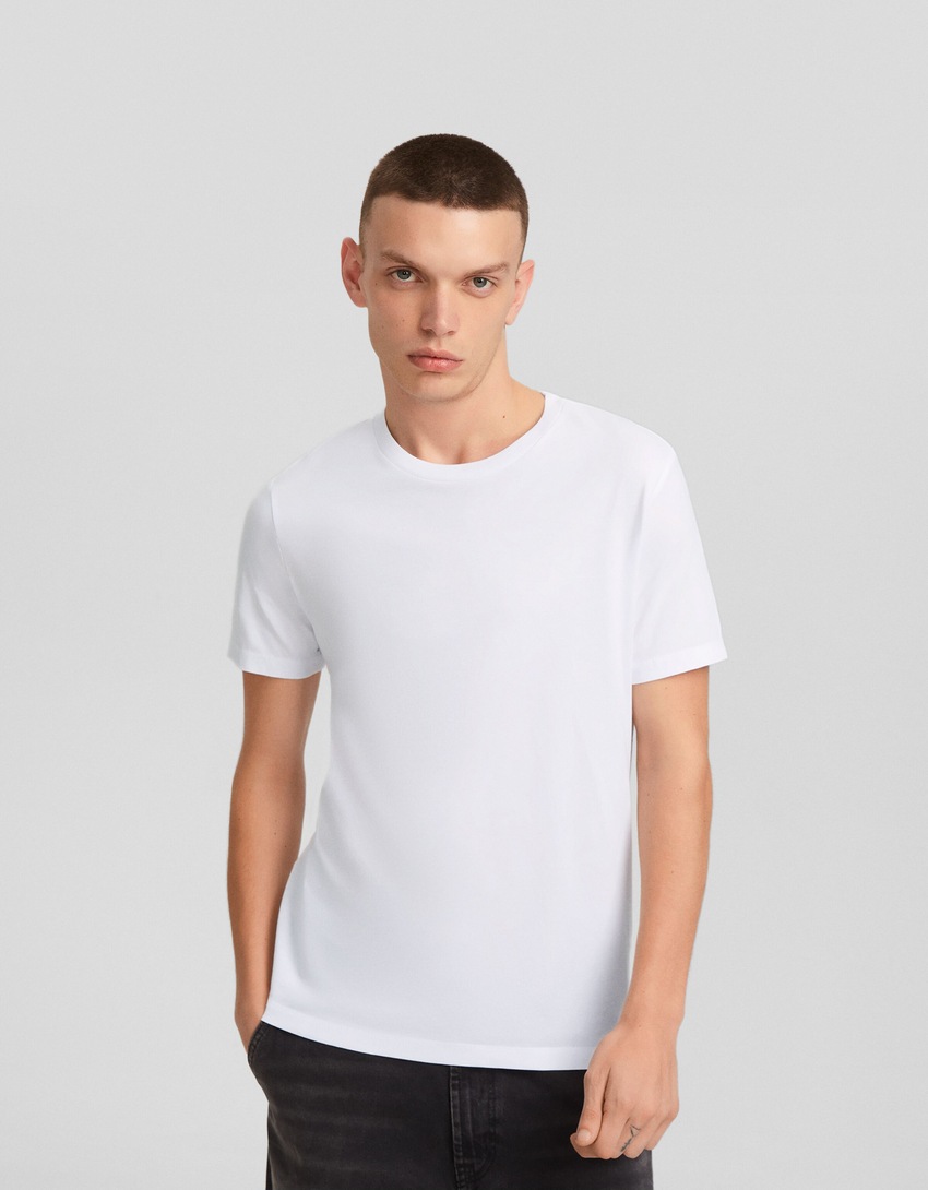 Camiseta de manga curta com modelagem regular