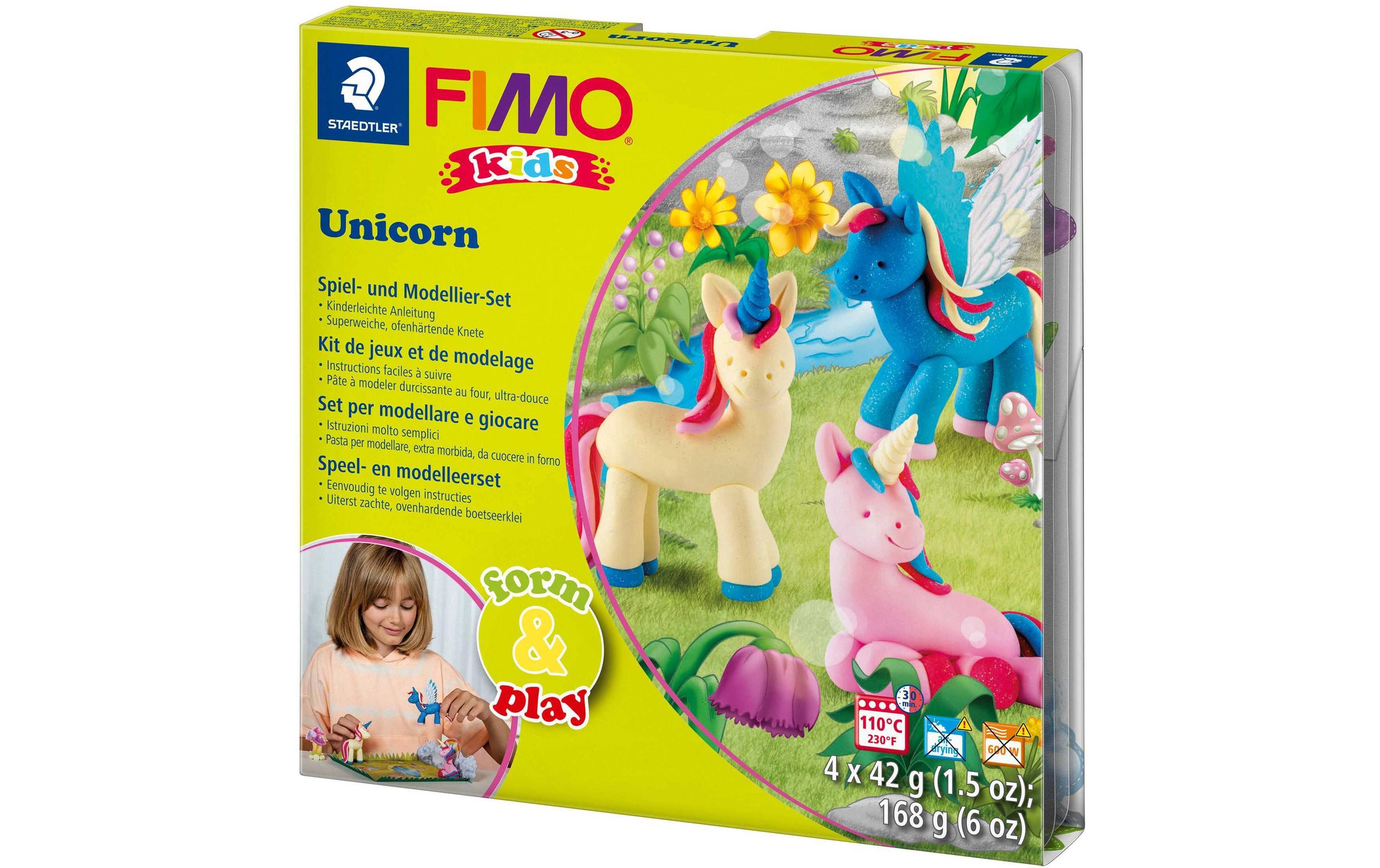 Modelliermasse Kids Bastelset EinhornMasse zum Formen und Modellieren