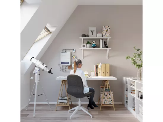 Sollux Lighting Ring Lampe de travail de bureau, blanc, 1x GU10