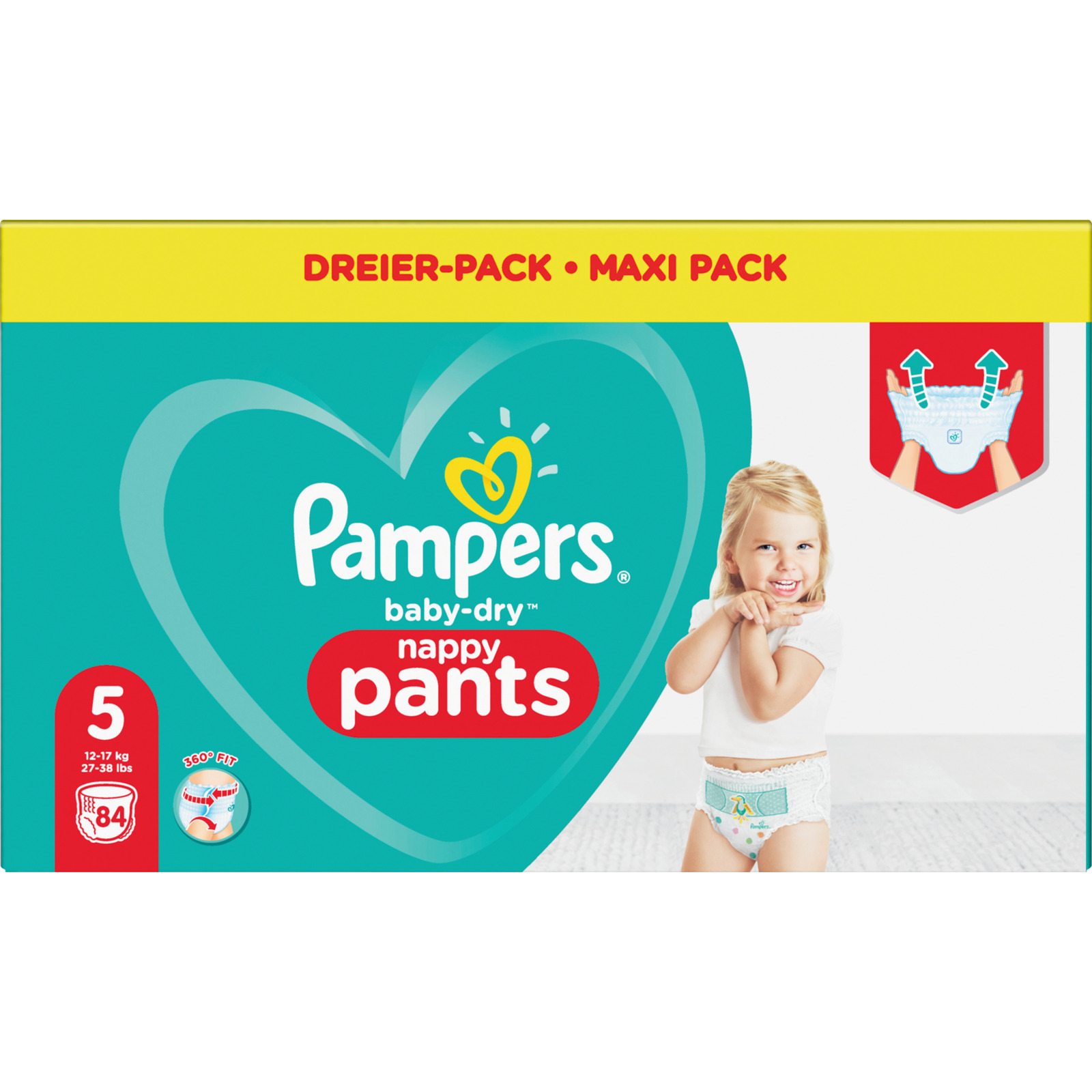 Pampers Baby Dry Nappy Pants Gr. 5 12-17 kg 84er