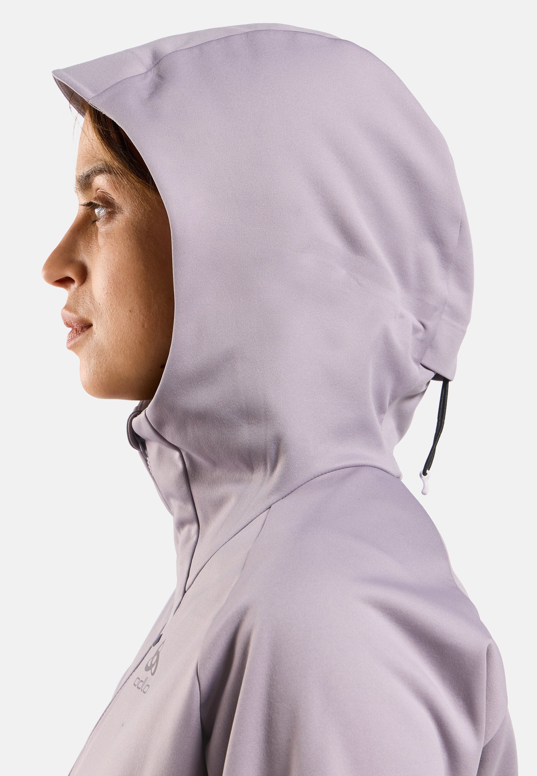 Winddichte Zeroweight X-Warm Langlaufjacke in gray ridge